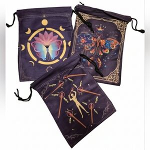 Tarot Deck Drawstring Storage Pouch